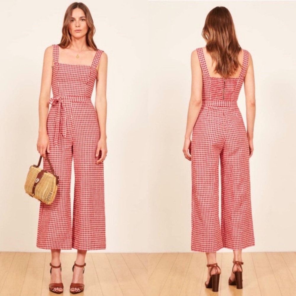 Reformation Birch Jumpsuit in May Check